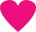 Mini Pink heart icon